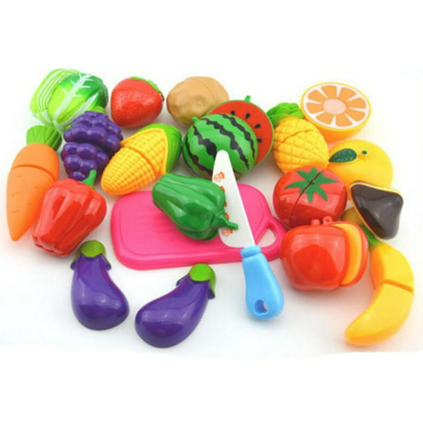 18pcs Plastic Seafood Food for Pretend Play Childrens Educational Toys